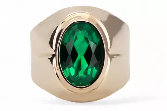 Ring Vintage Jewlery Emerald Original Vintage 14K Rose Gold vrc296r